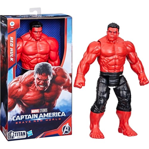 Hasbro Marvel Avengers Captain America Brave New World, Titan Hero Series Deluxe Red Hulk F9299 5010996204837