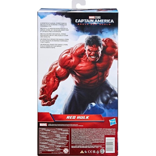 Hasbro Marvel Avengers Captain America Brave New World, Titan Hero Series Deluxe Red Hulk F9299 5010996204837
