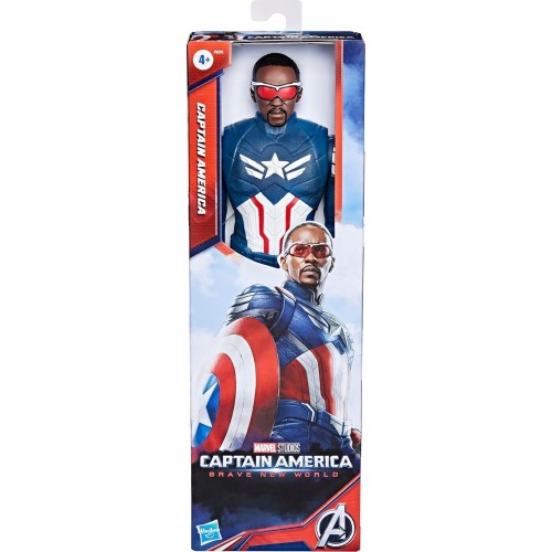 Hasbro Marvel Avengers Captain America Brave New World, Titan Hero Series Captain America Sam Wilson F9276 5010996221148