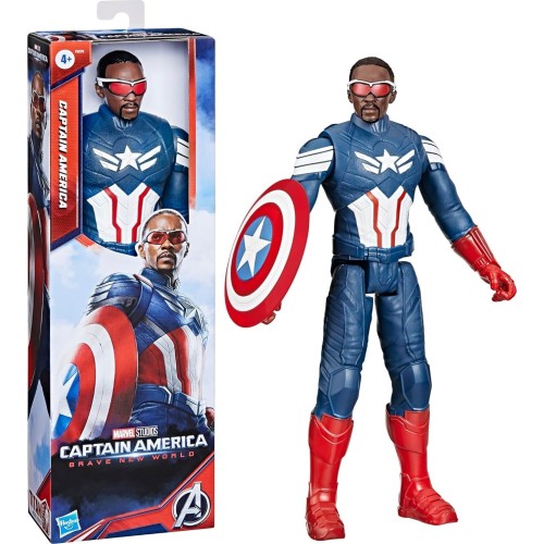 Hasbro Marvel Avengers  Captain America Brave New World, Titan Hero Series Captain America  F9276 5010996221148
