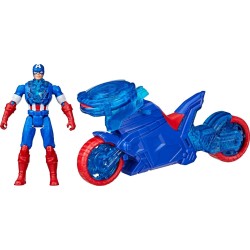 Hasbro Avengers Epic World Of Action Captain America Shield-Shot Cycle, Figure And G0889 5010996283887