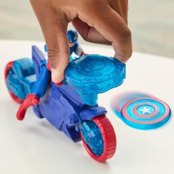 Hasbro Avengers Epic World Of Action Captain America Shield-Shot Cycle, Figure And G0889 5010996283887