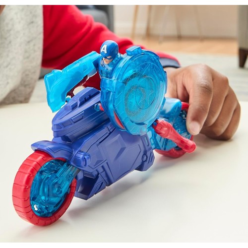 Hasbro Avengers Epic World Of Action Captain America Shield-Shot Cycle, Figure And G0889 5010996283887
