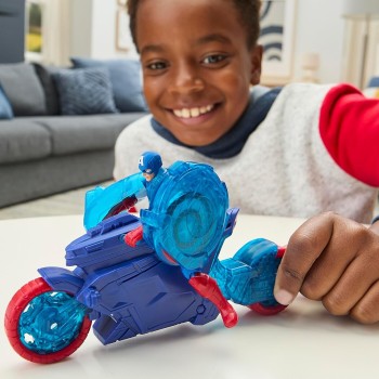 Hasbro Avengers Epic World Of Action Captain America Shield-Shot Cycle, Figure And G0889 5010996283887