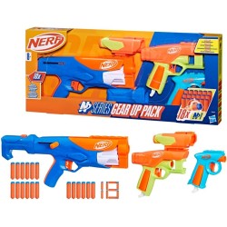 Hasbro Nerf N Series Gear Up Pack, 3 X Blasters, 18 Nerf N1 Darts Compatible Only With Nerf N Series Blasters F8633 501099620942