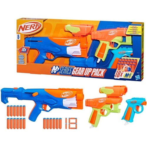 Hasbro Nerf N Series Geen Up Pack, 3 X Blasters, 18 Nerf N1 Darts  F8633 5010996209429