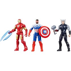 Hasbro Marvel Avengers Super Hero Series Exclusive Figure Set, 10 Collectible 6.7-Inch Action Figures - Limited Set Holiday Toy 