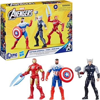 Hasbro Marvel Avengers Super Hero Series Exclusive Figure Set, 10 Collectible 6.7-Inch Action Figures - Limited Set Holiday Toy 