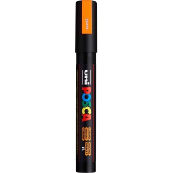 Uni-ball Mitsubishi Pencil 182576 - posca markeerstift met medium fijne ronde punt, neon oranje PC-5M-ΦΩΣ. ΠΟΡΤΟΚΑΛΙ 49027781980