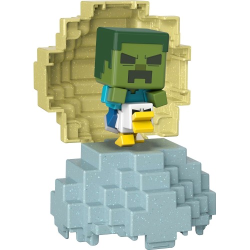 Mattel Mini Αυγα Με Φιγούρα Mcm Mini Zcj Minecraft Zombie Riding Chicken HXT64 / JFB64 194735292523