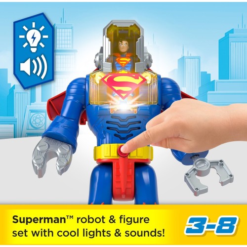 Mattel Fisher-Price Imaginext DC Super Friends Superman Insider & Exo Suit JCT47 194735275939