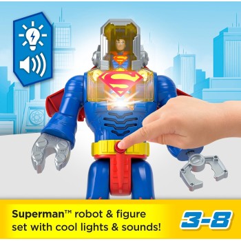 Mattel Fisher-Price Imaginext DC Super Friends Superman Insider & Exo Suit JCT47 194735275939