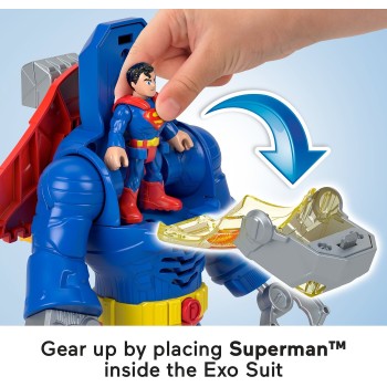 Mattel Fisher-Price Imaginext DC Super Friends Superman Insider & Exo Suit Σετ Παιχνιδιών JCT47 194735275939