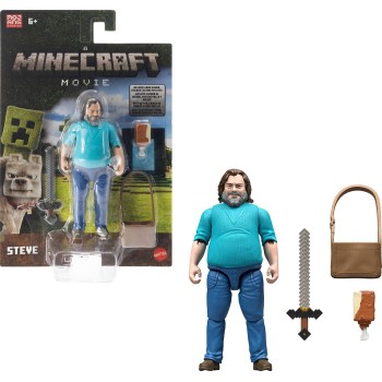 Mattel A Minecraft Movie Steve Παιδικά Φιγούρα Παιχνιδιού JFR44 / JFR57 194735304295