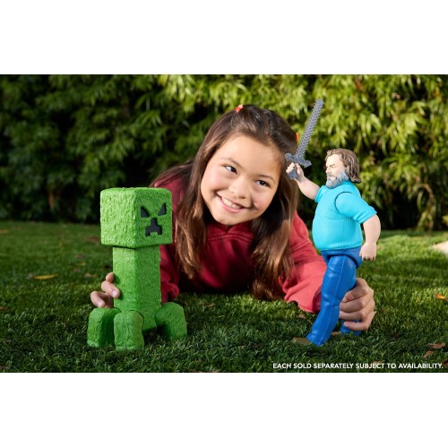 Mattel A Minecraft Movie Large Creeper 30 Cm Παιδικά Φιγούρα Παιχνιδιού JFR65 / JFR66 194735304363