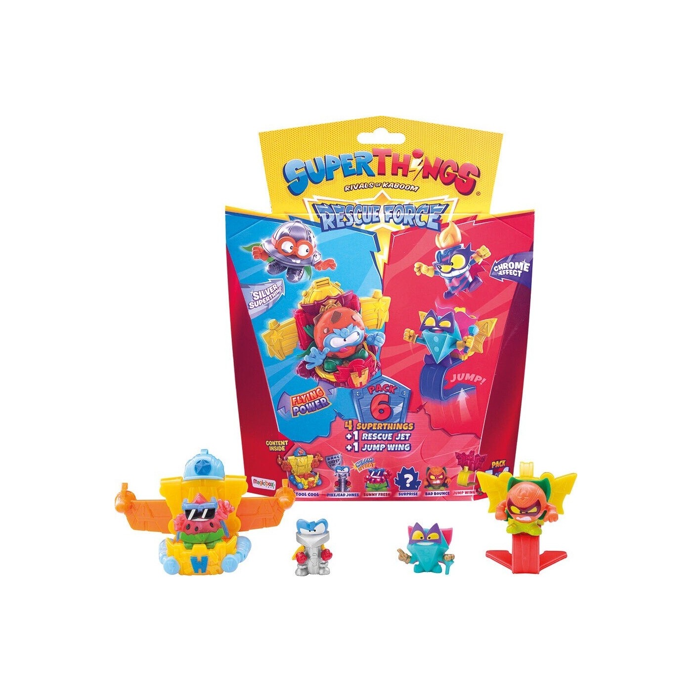 As company Superzings Superttings Rescue Force Blister 6 Figures With ...