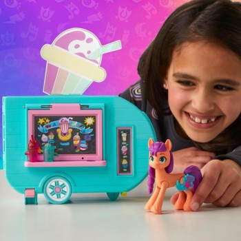 Hasbro My Little Pony Sunny Starscout Smoothie Truck Doll, Hoof To Heart Pony Small F6339 5010996101730