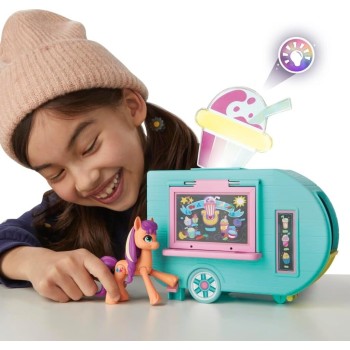 Hasbro My Little Pony Sunny Starscout Smoothie Truck Doll, Hoof To Heart Pony Small F6339 5010996101730