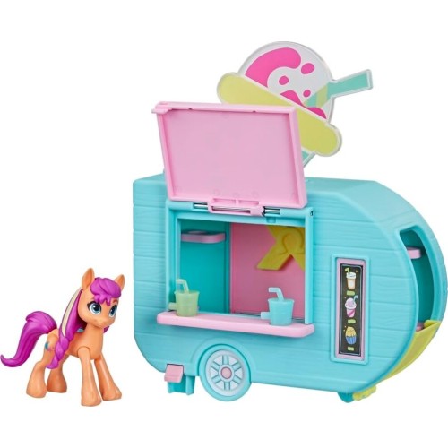 Hasbro My Little Pony Sunny Starscout Smoothie Truck Doll, Hoof To Heart Pony Small F6339 5010996101730
