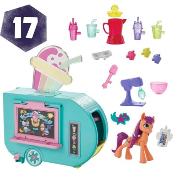 Hasbro My Little Pony Sunny Starscout Smoothie Truck Doll, Hoof To Heart Pony Small F6339 5010996101730
