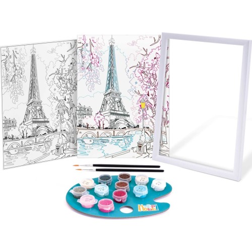 As company Happihobbi Paint and Frame Paint by Numbers Spring Paris for Ages 12+ 1038-41022 5203068410223