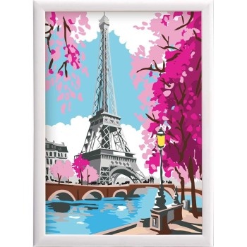 As company happihobbi paint and frame paint by numbers spring paris για ηλικίες 12+ χρονών 1038-41022 5203068410223