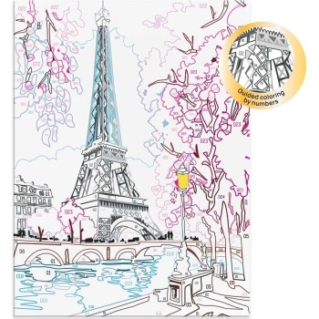 As company happihobbi paint and frame paint by numbers spring paris για ηλικίες 12+ χρονών 1038-41022 5203068410223