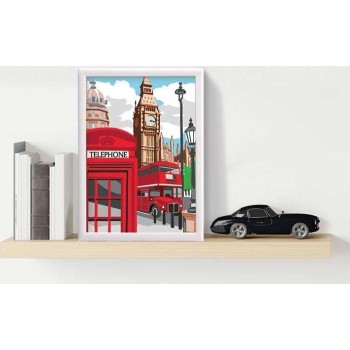 As company Happihobbi Paint and Frame Paint by Numbers Majestic for Ages 12+ 1038-41023 5203068410230