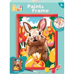 As company Happihobbi Paint and Frame Paint by Numbers Cheerful Bunny for Ages 8+ 1038-41027 5203068410278