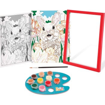As company Happihobbi Paint and Frame Paint by Numbers Cheerful Bunny for Ages 8+ 1038-41027 5203068410278