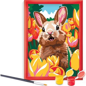 As company happihobbi paint and frame paint by numbers cheerful bunny για ηλικίες 8+ χρονών 1038-41027 5203068410278