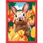 As company Happihobbi Paint and Frame Paint by Numbers Cheerful Bunny for Ages 8+ 1038-41027 5203068410278