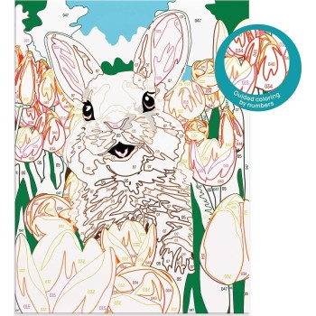 As company Happihobbi Paint and Frame Paint by Numbers Cheerful Bunny for Ages 8+ 1038-41027 5203068410278