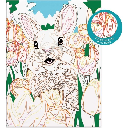 As company happihobbi paint and frame paint by numbers cheerful bunny για ηλικίες 8+ χρονών 1038-41027 5203068410278