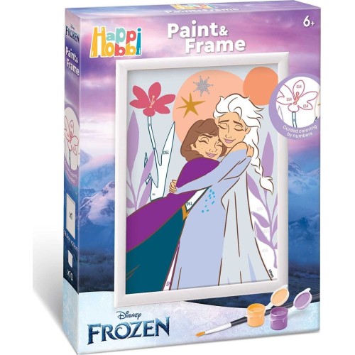 As company Happi Hobbi Happihobbi Paint and Frame Paint by Numbers Frozen for Ages 6+ 1038-41034 5203068410346