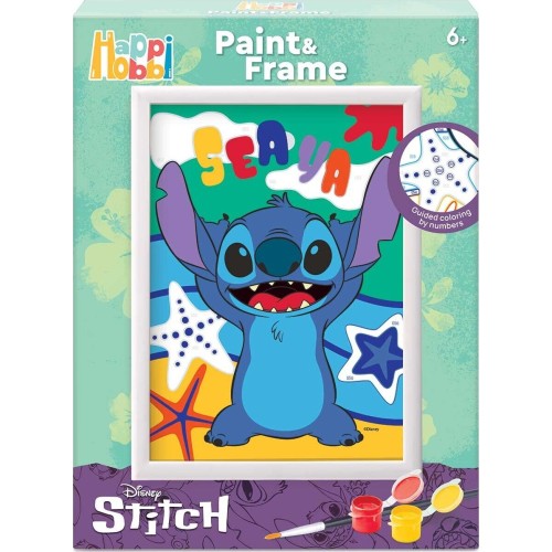 As company Happi Hobbi Happihobbi Paint And Frame Paint By Numbers  Stitch Για Ηλικίες 6+ Χρονών 1038-41035 5203068410353