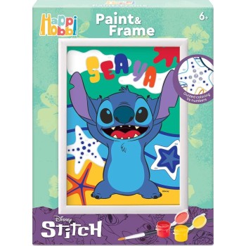 As company Happihobbi Paint and Frame Paint by Numbers Stitch for Ages 6+ 1038-41035 5203068410353
