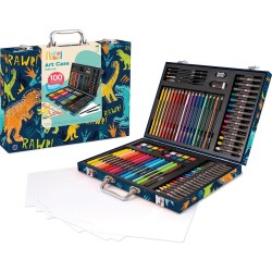 As company happihobbi κασετίνα ζωγραφικής deluxe δεινόσαυρος με 100 αξεσουάρ για 3+ χρονών 1038-82059 5203068820596