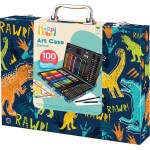 As company happihobbi κασετίνα ζωγραφικής deluxe δεινόσαυρος με 100 αξεσουάρ για 3+ χρονών 1038-82059 5203068820596