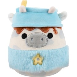 Squishmallows Easter - Loutine Animals Sweet (6 Designs) 30cm - Jazwares Mustafa The Spotted Cow, The Cover, Sqer01263, JWSQ1259
