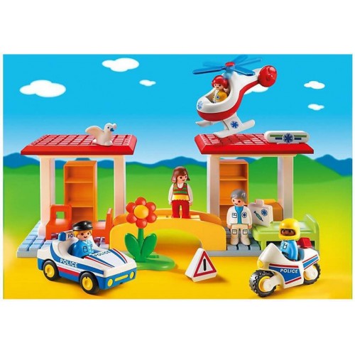 Playmobil 1·2·3 Αστυνομία Και Παιδιατρείο 5046 4008789050465
