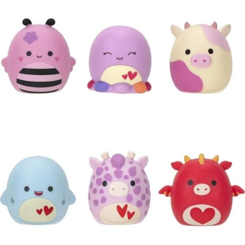 Jazwares Squishmallows-Squooshems - Blind Σακουλάκι Με Ζουληχτή Φιγούρα Valentine (6 Σχέδια) 6Εκ JWSS0014 196566386815