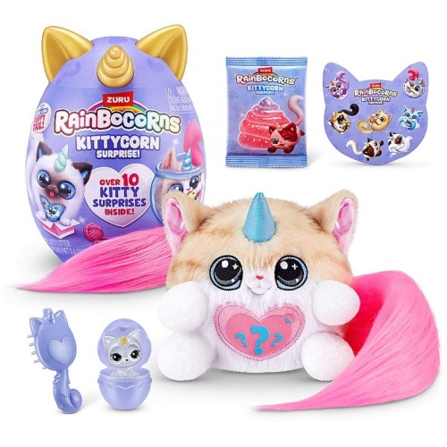 ZURU Αυγό Rainbocorns Kittycorn Ουρά Series 3 - 1 Τμχ 11892104 4894680033542