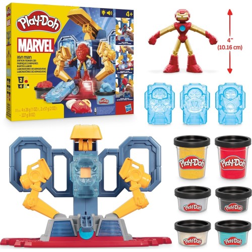 Hasbro Play-doh Marvel Iron Man Armor Maker Lab Playset With Iron Man Action Figure, Ages 4+ G0035 102948