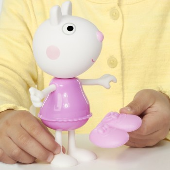 Hasbro Peppa Pig Suzy Sheep-up Figure With 6 Easy-on Fashion Accessories, 6-inch Doll, Preschool Toys for Girls and Boys 3 and U