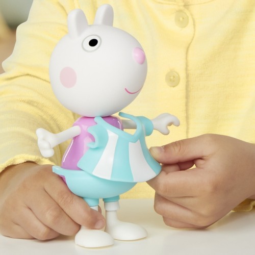 Hasbro Peppa Pig Suzy Sheep-up Figure With 6 Easy-on Fashion Accessories, 6-inch Doll, Preschool Toys for Girls and Boys 3 and U