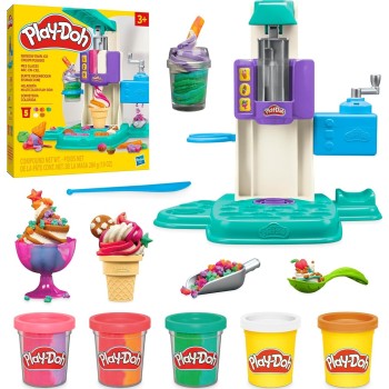 Hasbro Play-Doh Pd rainbow swirl ice cream playset G0028 098358