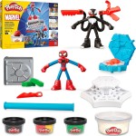 Hasbro Play-Doh Λαμπάδα Pd Spiderman Launch And Slice Battle  Με 2 Φιγούρες Δράσης F9827 099656
