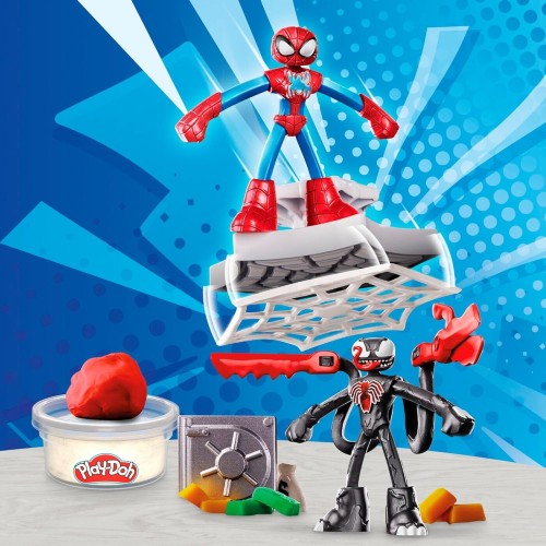 Hasbro Play-Doh Pd spiderman launch and slice battle F9827 099656