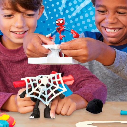 Hasbro Play-Doh Pd spiderman launch and slice battle F9827 099656